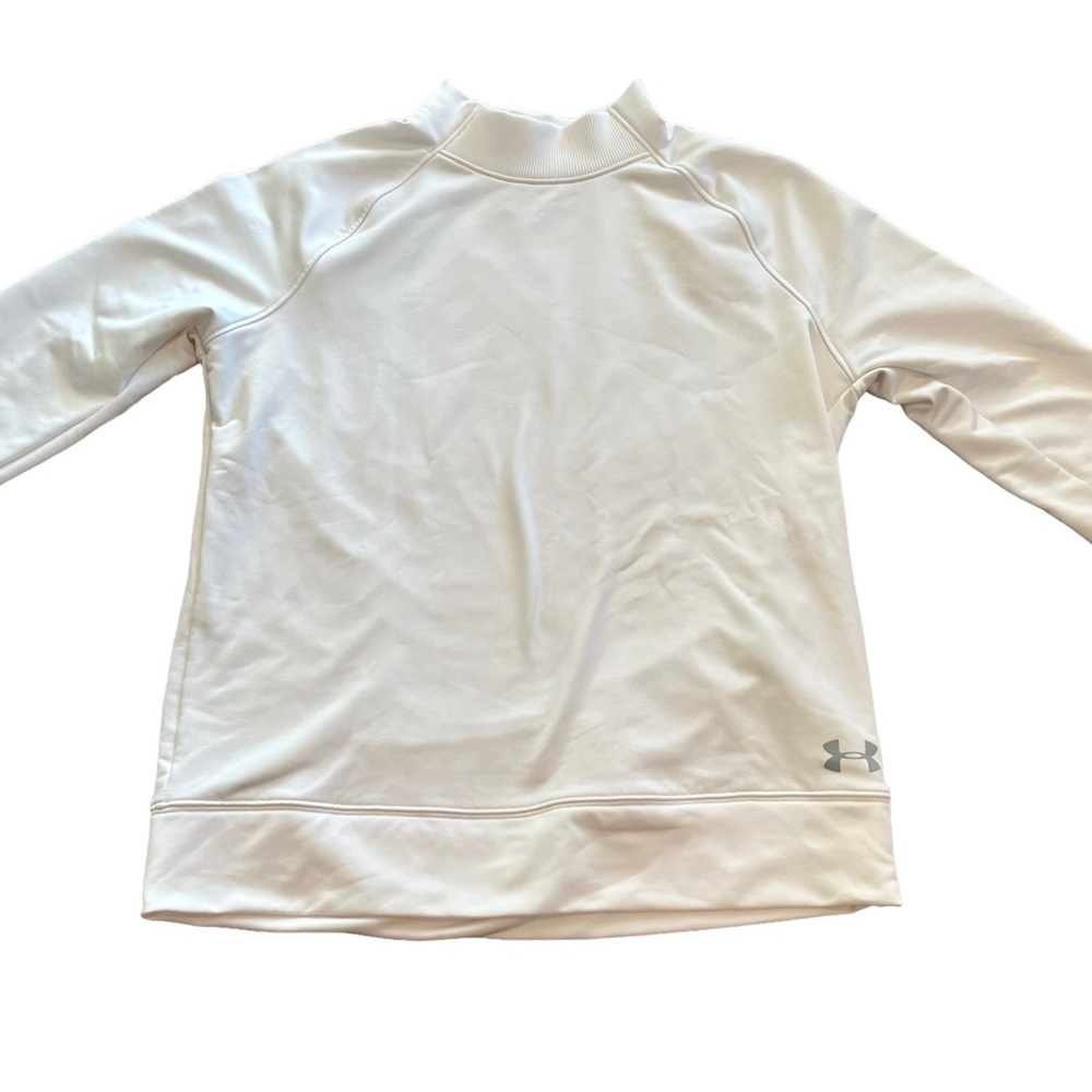 Under Armour White Coldgear Loose Fit Sweatshirt YXL - Picture 7 of 7